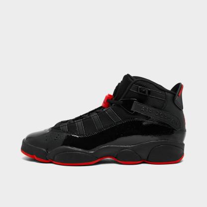 Big Kids' Jordan 6 Rings Basketball Shoes - Black/Black/Infrared 23 - view 1
