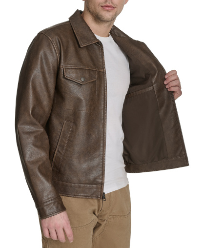 Levi's Men's Classic-Fit Trucker Jacket - Saddle