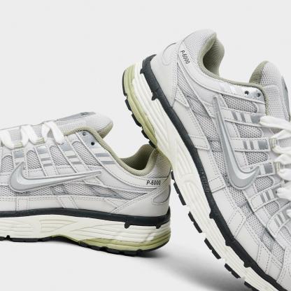 Men's Nithtke P-6000 Casual Shoes - Part 1 - Platinum Tint/Sail/Anthracite/Metallic Silver - Detail shot