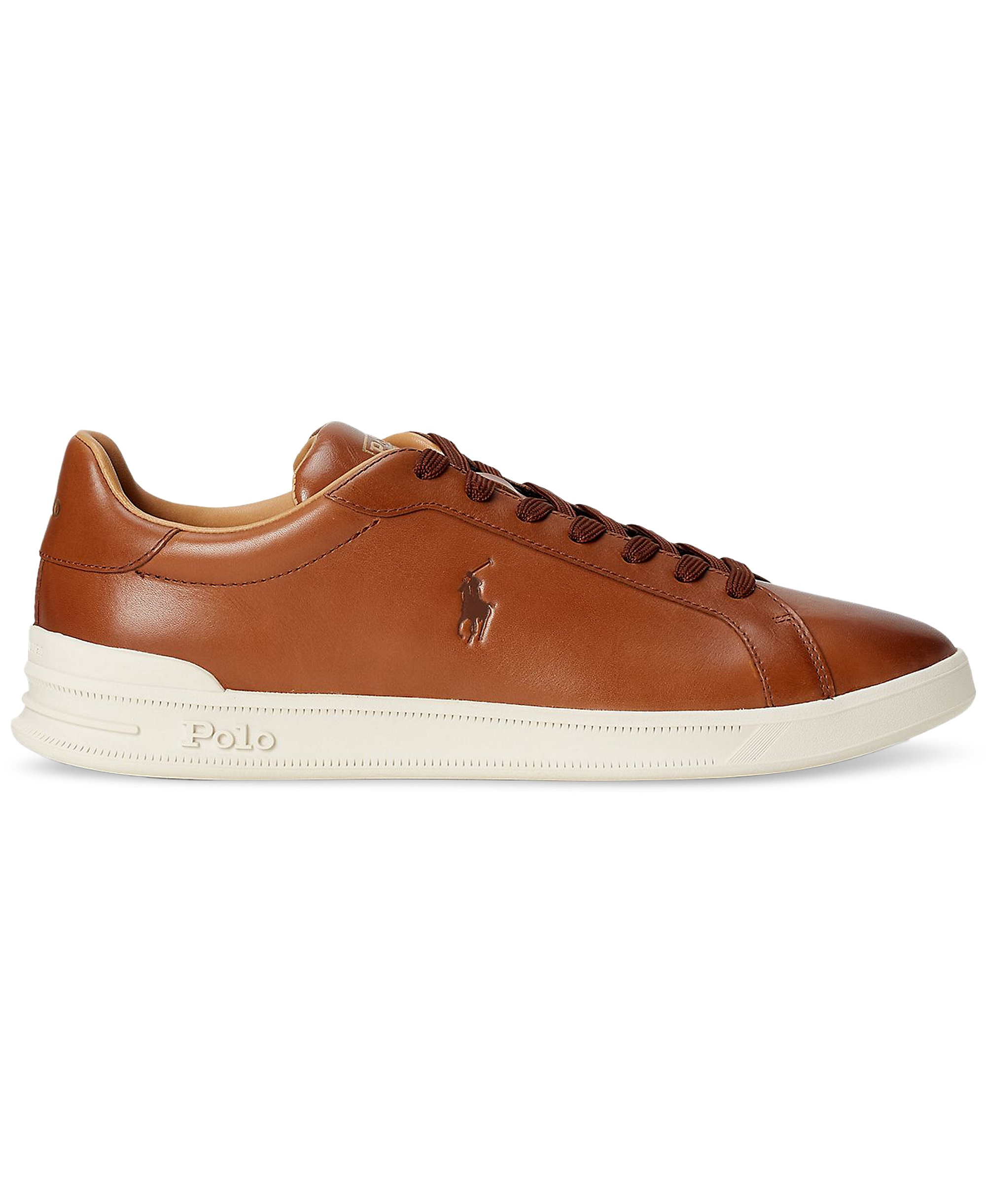 Polo Ralph Lauren Men's Heritage Court II Leather Sneaker - Polo Pale Russet