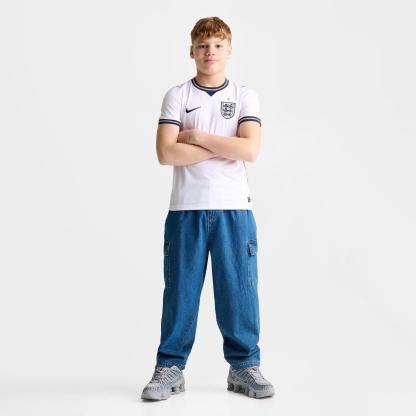 Big Kids' Nike England 26 Stadium Home Dri-FIT Replica Soccer Jersey - White/Speed Red/Obsidian