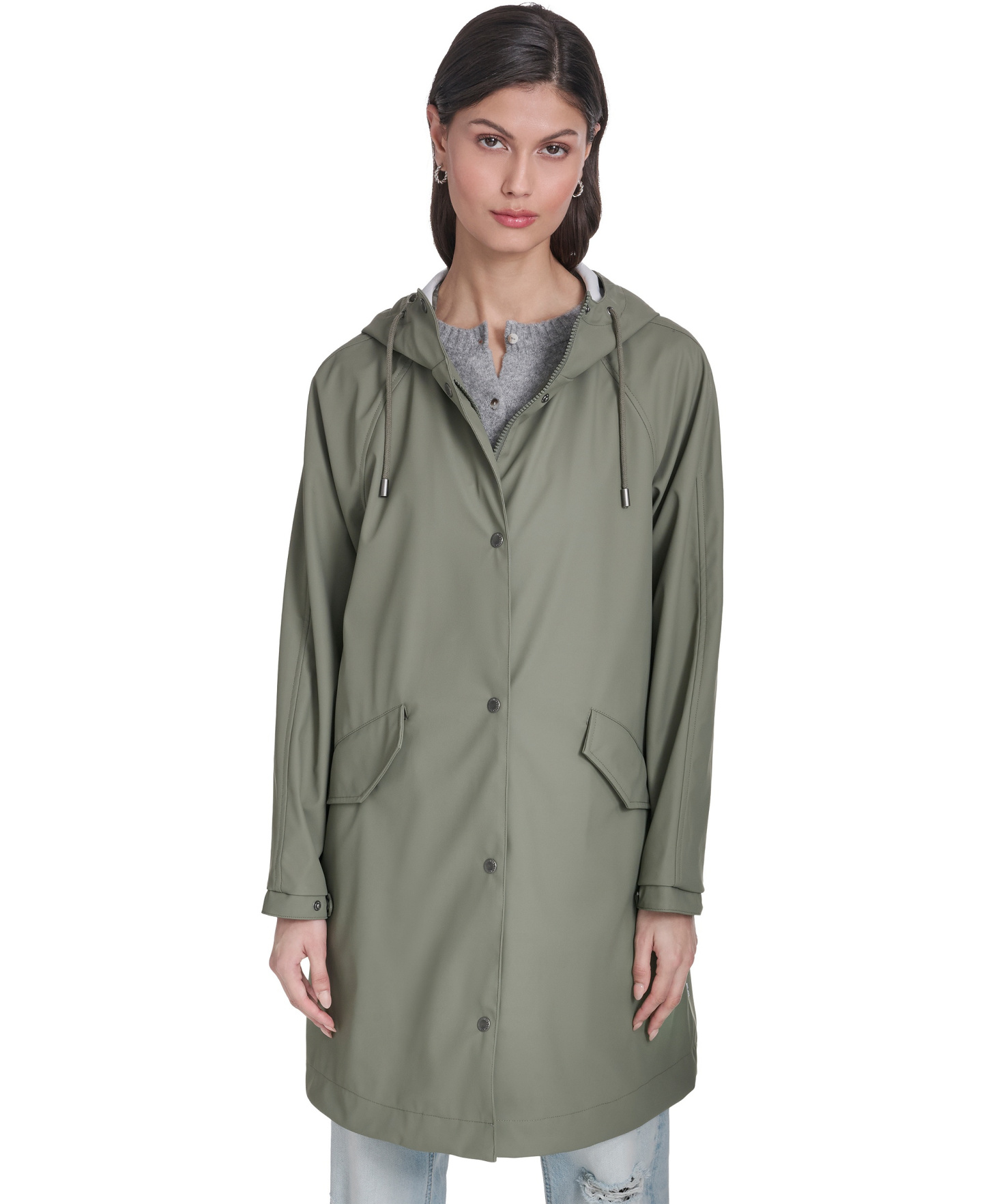 Levi's Women's Raglan Sleeve Rain Jacket - Sage