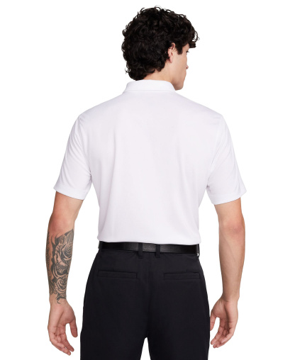 Nike Men's Relaxed-Fit Core Dri-FIT Short-Sleeve Golf Polo Shirt - White/Black