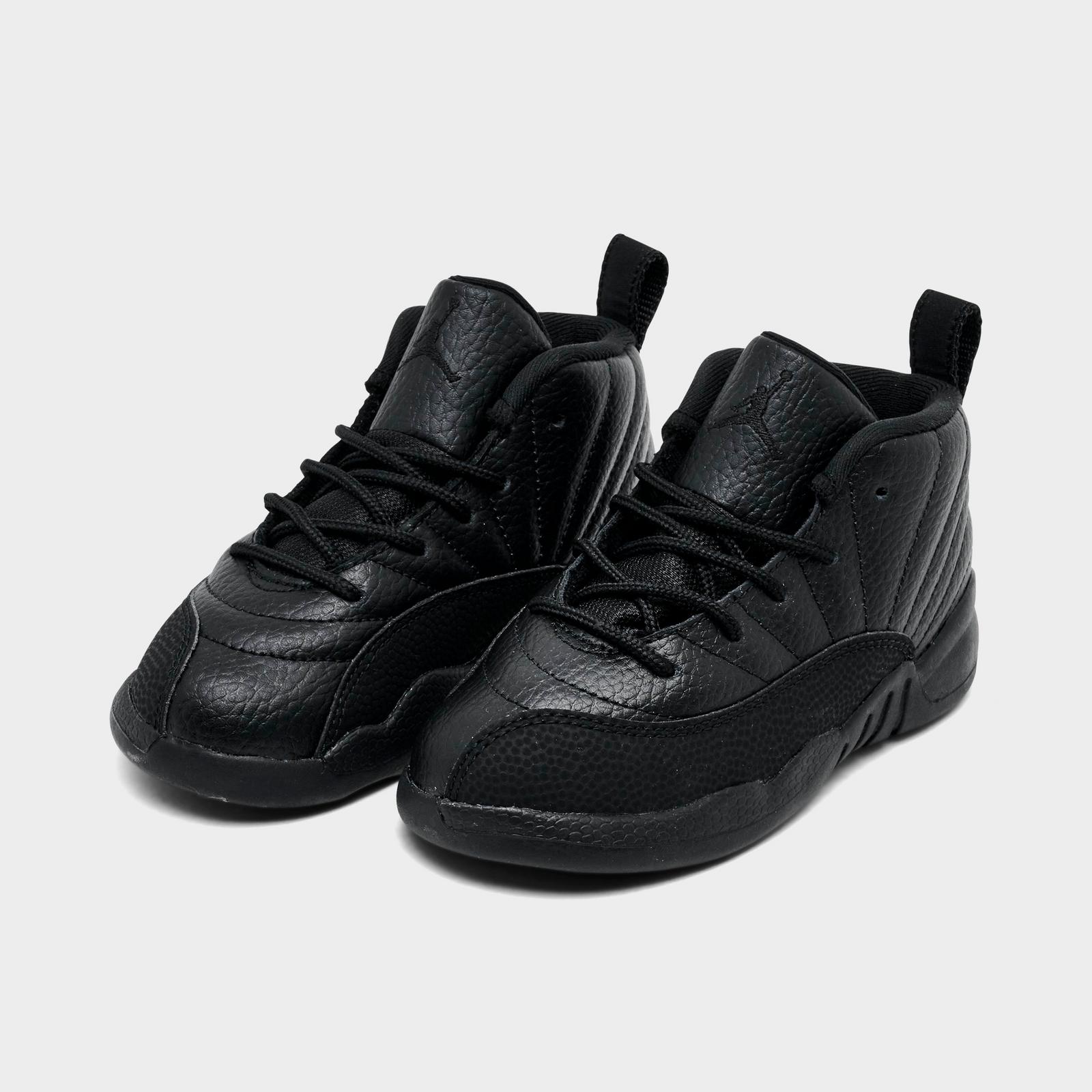 Kids' Toddler Air Jordan Retro 12 Basketball Shoes - Black/Varsity Red - view 2