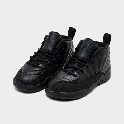 Kids' Toddler Air Jordan Retro 12 Basketball Shoes - Black/Varsity Red - view 2