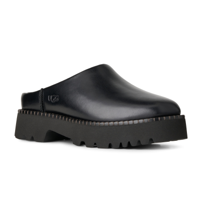 UGG® Women's Uptowner Slip-On Mule Clogs - Black Leather