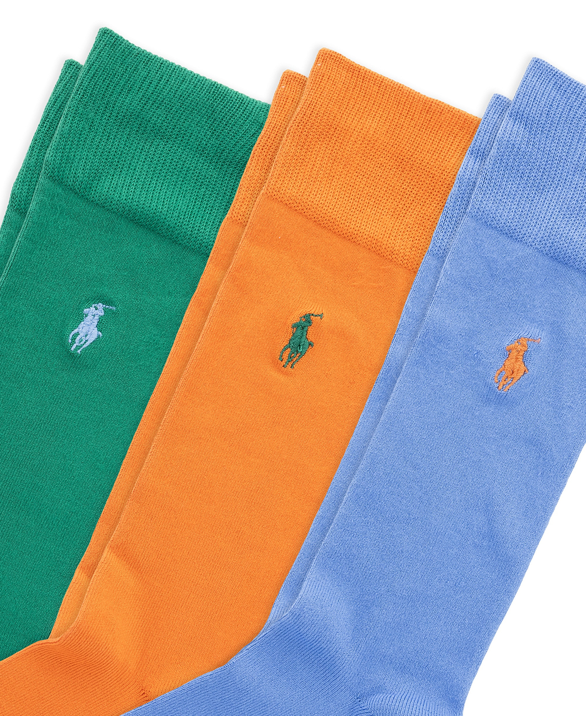 Polo Ralph Lauren Men's Supersoft Dress Socks, 3-Pack - Lt Blue