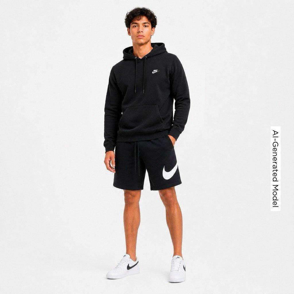 Men's Nithtke Club Fleece Premium Embroidered Pullover Hoodie - Part 1 - Black/Black/Multi