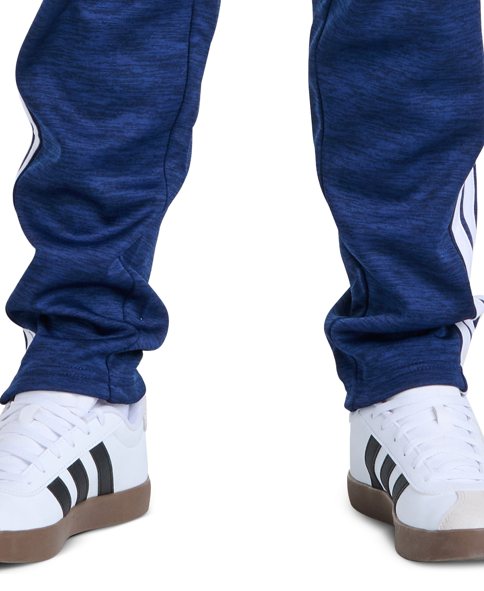 adidas Boys' 8-20 Elastic Waistband Pant - Dark Blue Heather
