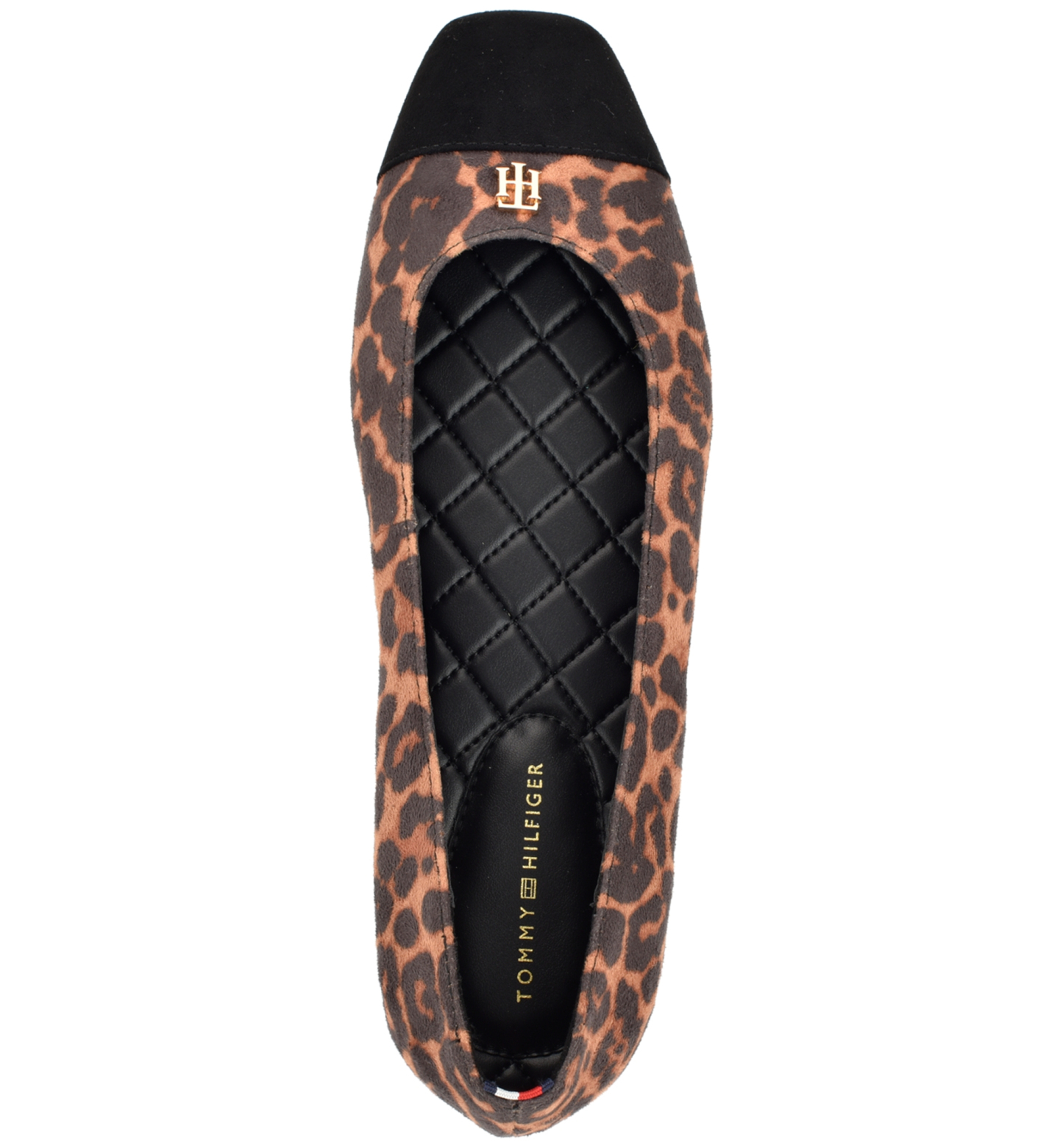 Tommy Hilfiger Women's Bekim Cap Toe Ballet Flats - Light Brown Leopard Multi