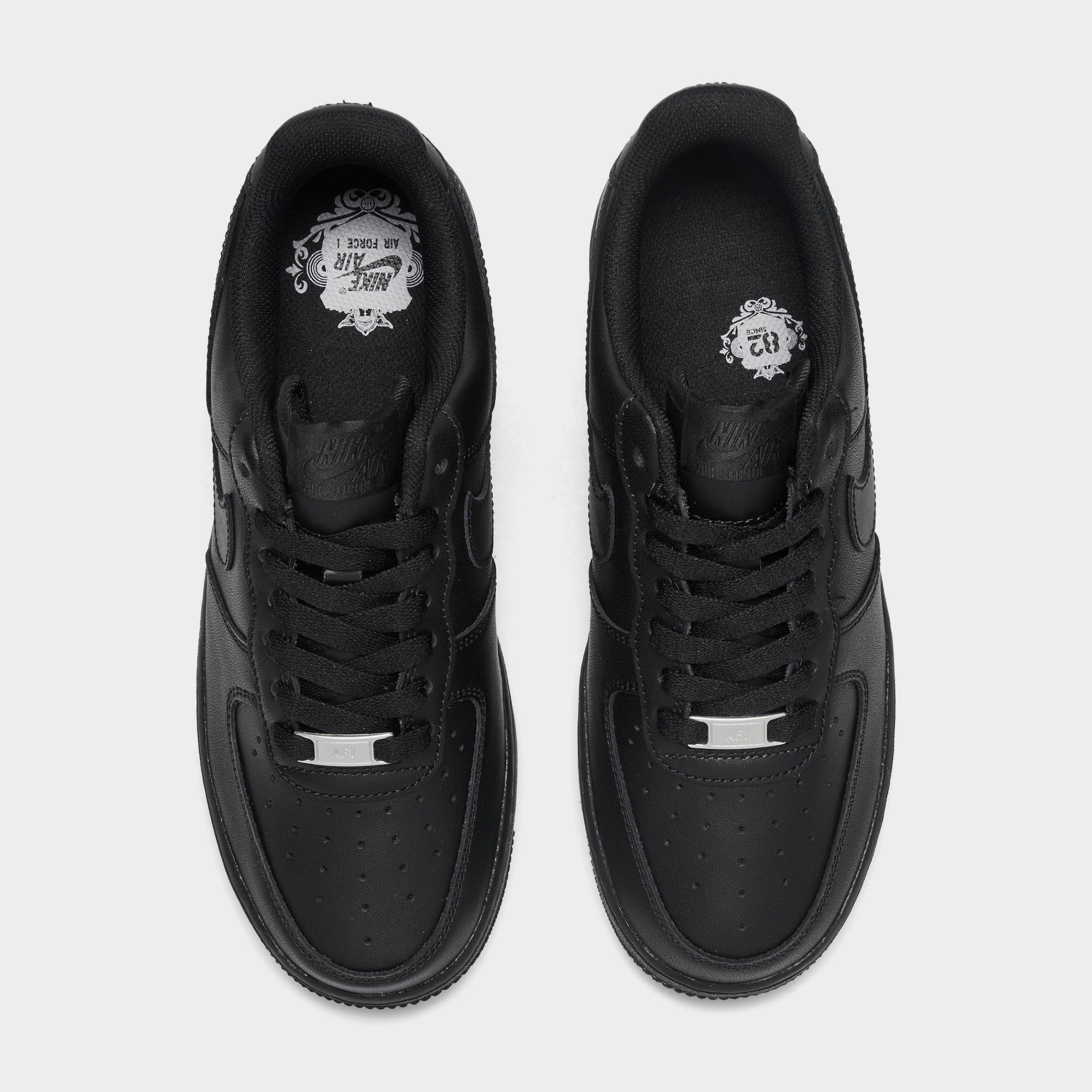 Women's Nithtke Air Force 1 Low Casual Shoes - Black/Black/Black - Top view