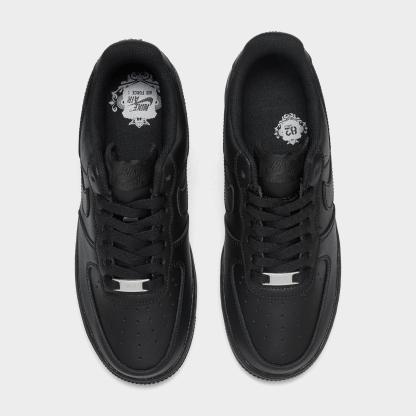 Women's Nithtke Air Force 1 Low Casual Shoes - Black/Black/Black - Top view