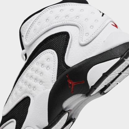 Women's Air Jordan OG Casual Shoes - White/University Red/Black - view 3