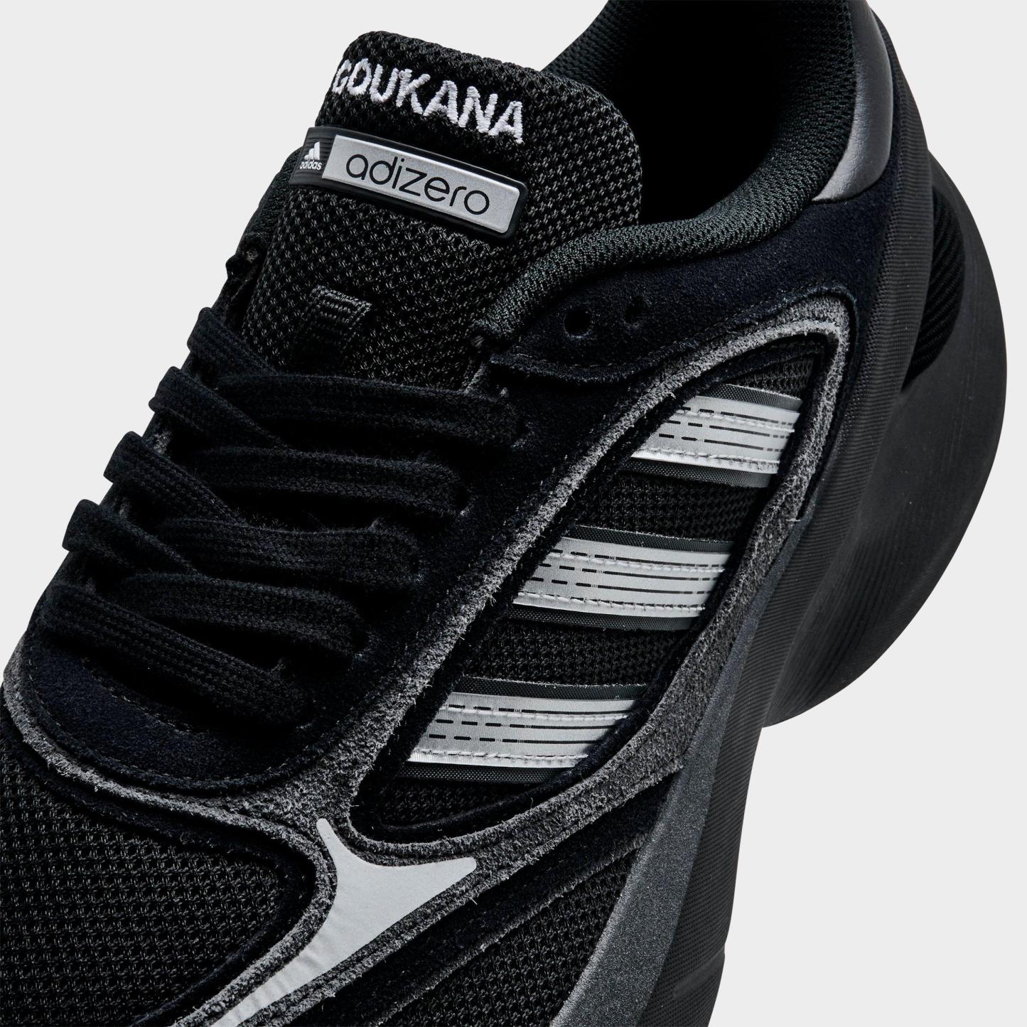 Men's adidas Adizero Goukana Casual Shoes - Core Black/Silver Metallic/Carbon - Detail shot