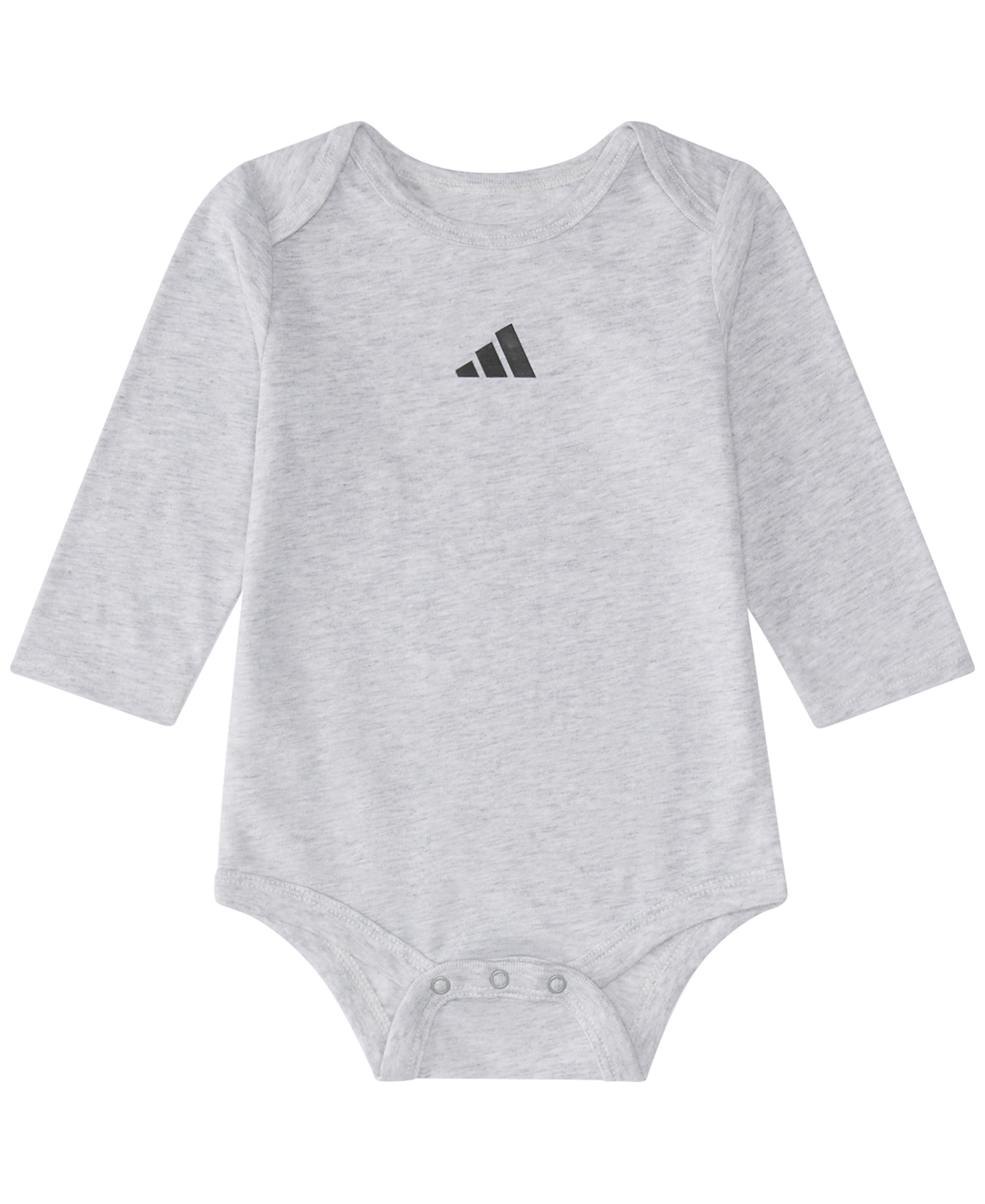 adidas Baby Boys' Long-Sleeve Bodysuit and Pants, 2-Piece Set - Light Gray