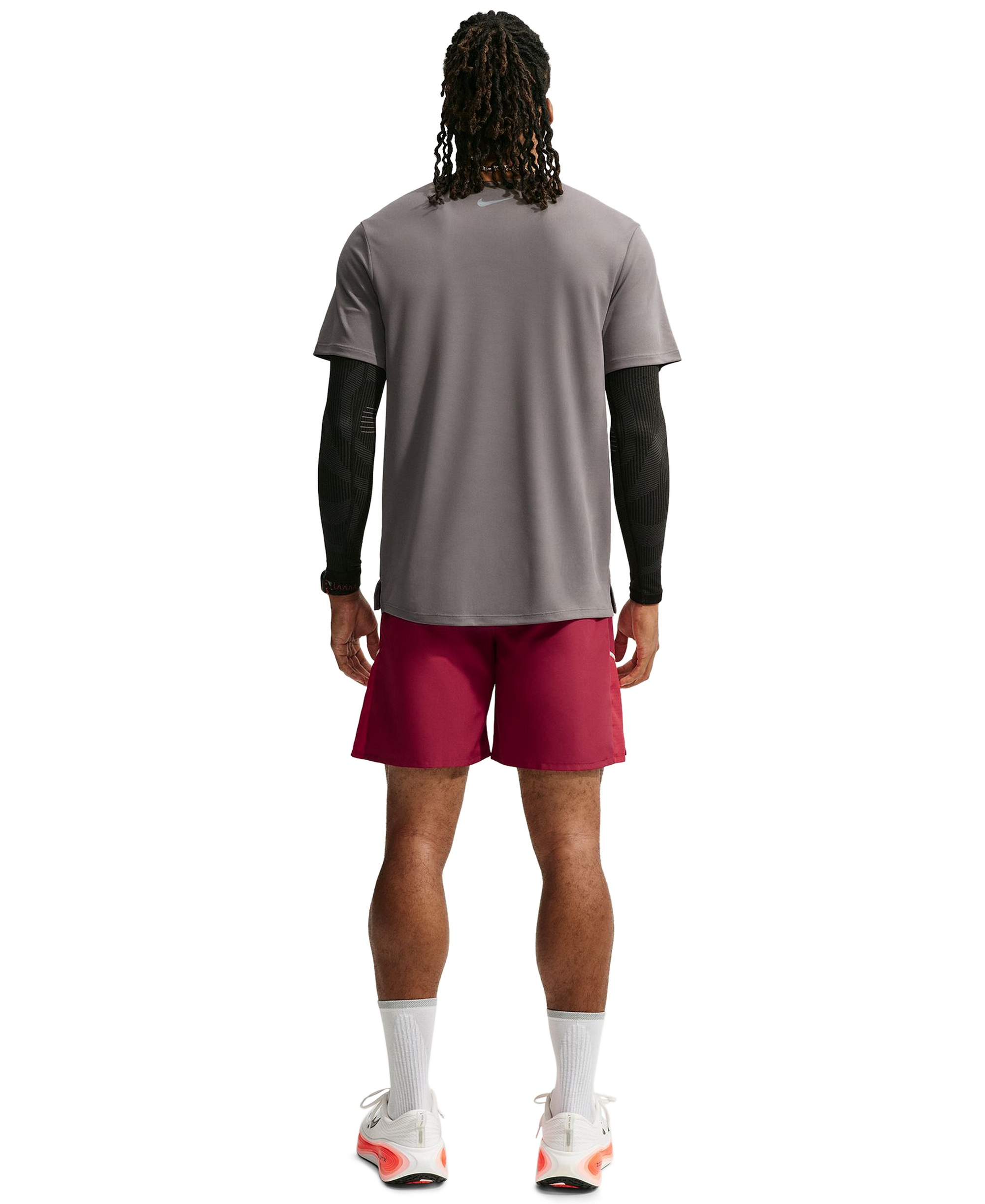 Nike Men's Miler Dri-FIT Running Shorts - Red/Reflective Silver