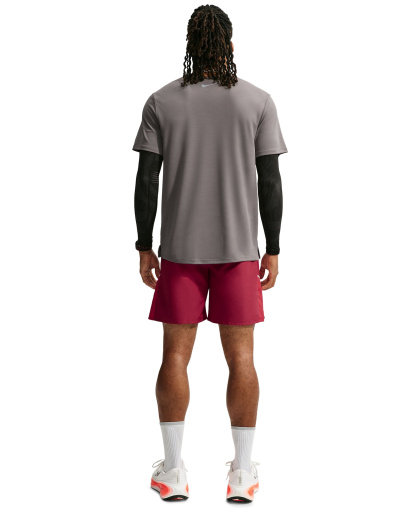 Nike Men's Miler Dri-FIT Running Shorts - Red/Reflective Silver