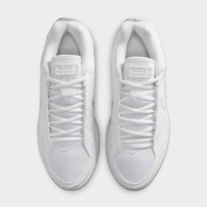 Men's Nithtke LeBron Witness 9 Basketball Shoes - White/Black/White - Top view