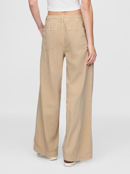Mid Rise UltraSoft Easy Baggy Jeans - Bedrock beige