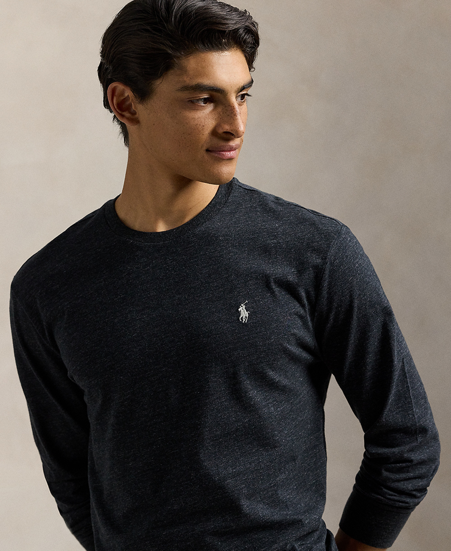 Polo Ralph Lauren Men's Classic-Fit T-Shirt - Black Heather