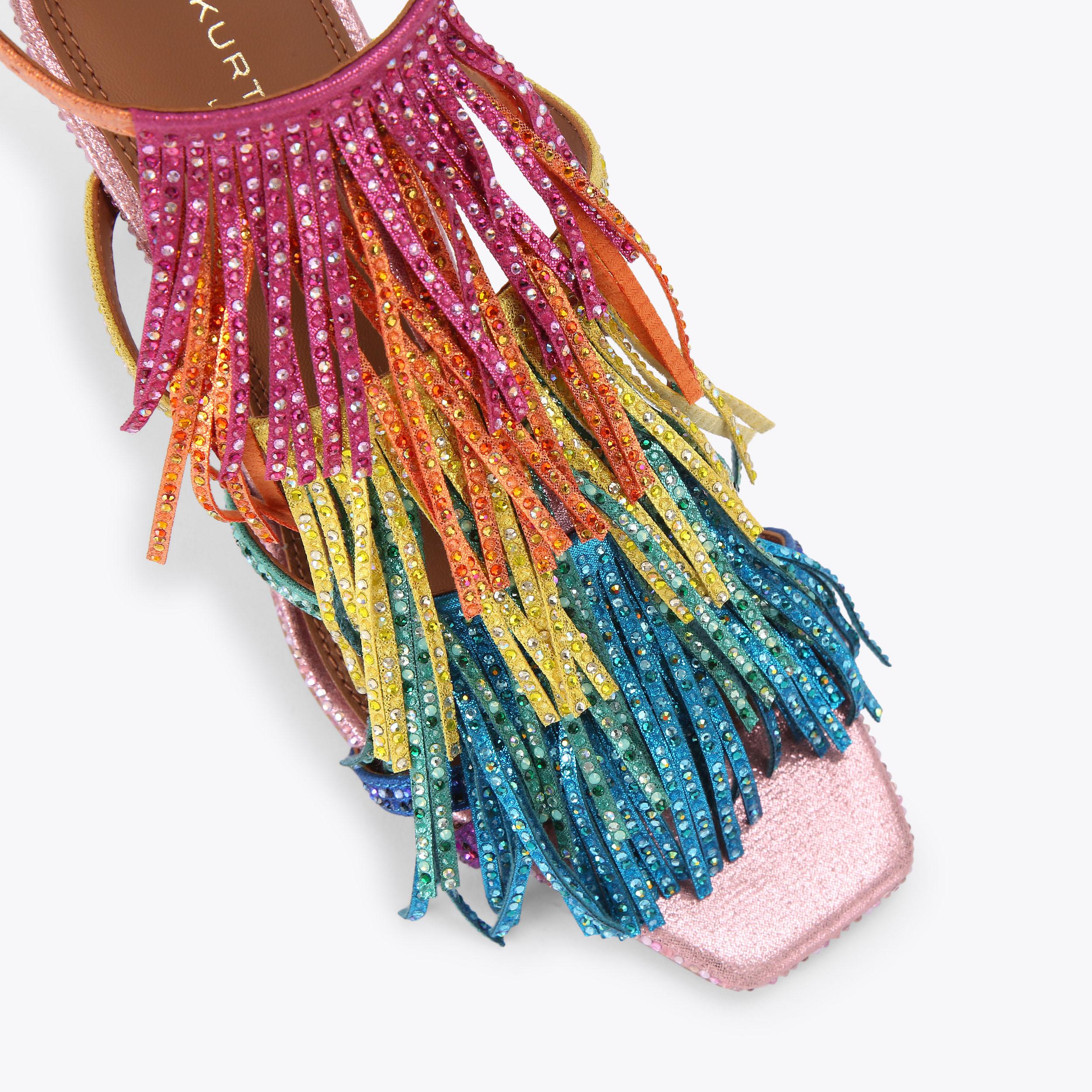 Kurt Geiger London Fringe Sandal 90 - Multi Colored - view 5