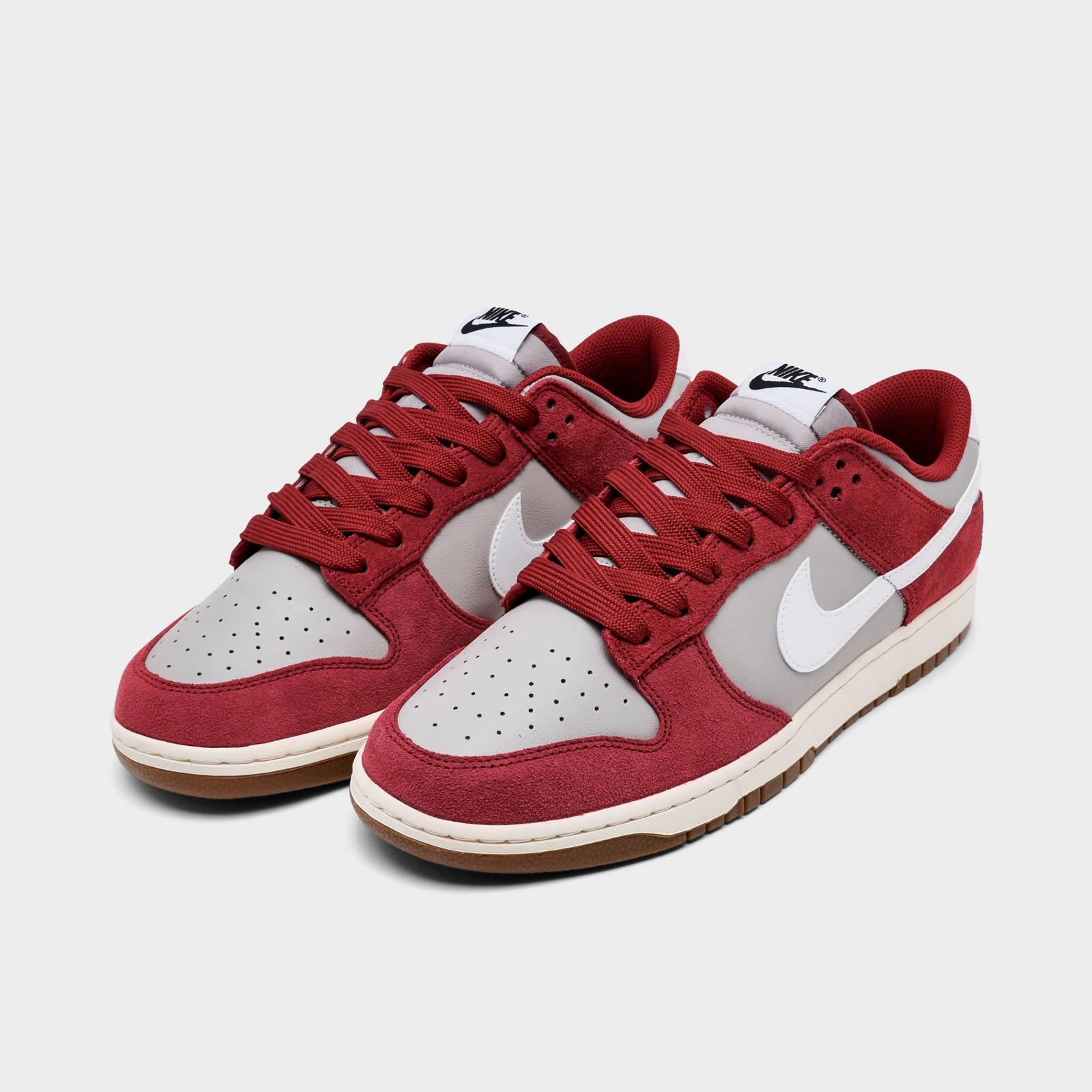 Men's Nike Dunk Low Retro SE Casual Shoes - College Grey/White/Team Red/Sail