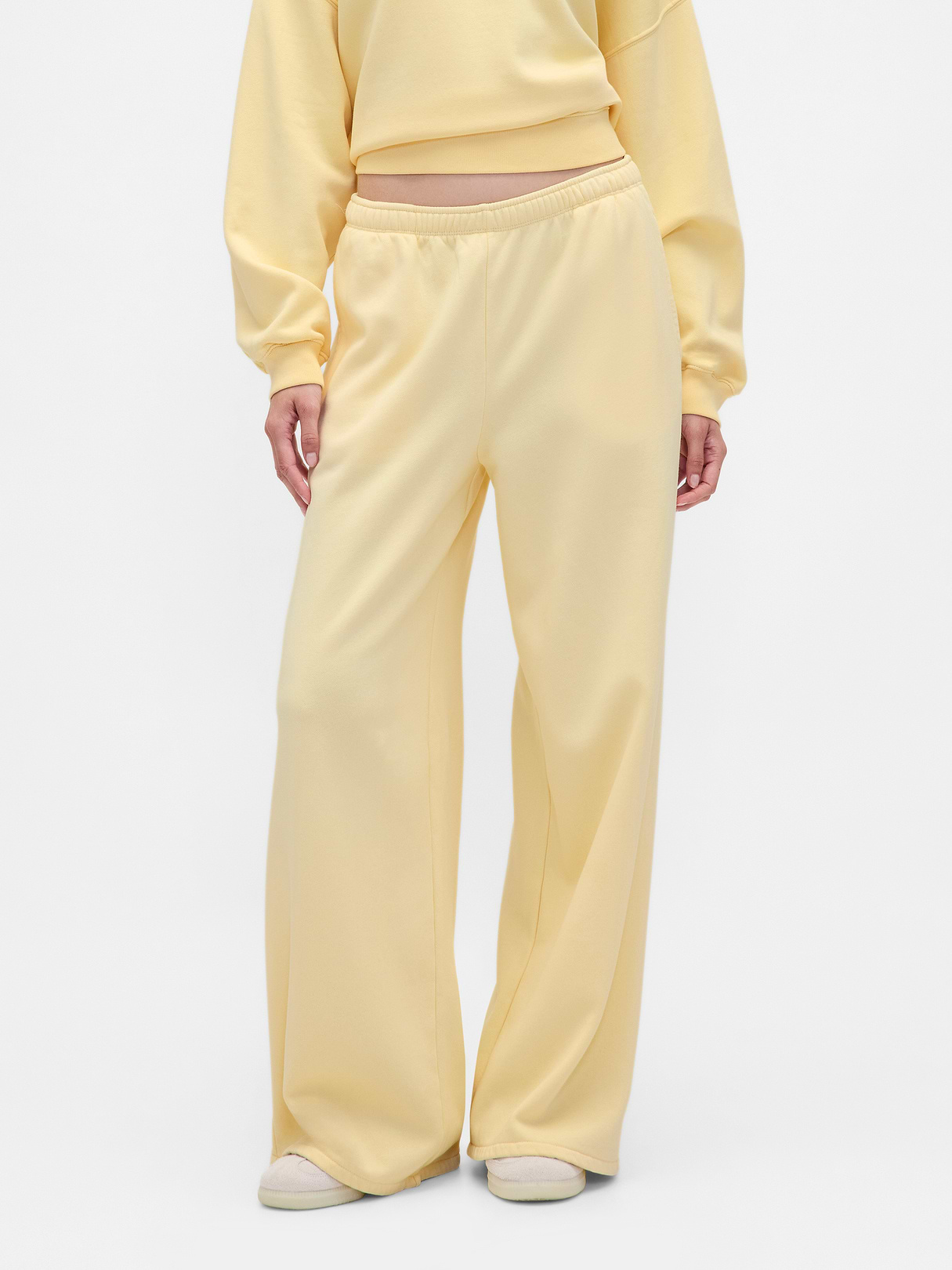 VintageSoft Baggy Sweatpants - Yellow