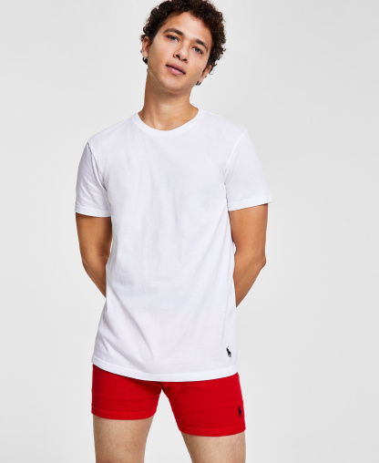 Polo Ralph Lauren Men's 3-Pack Classic Undershirts - White