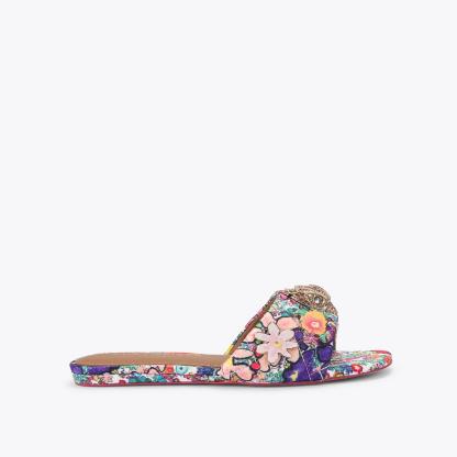 Kurt Geiger London Kensington Flat Sandal - White