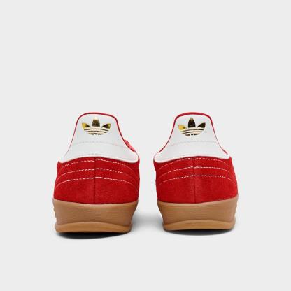 Men's adidas Originals Gazelle Indoor Casual Shoes - Better Scarlet/Core Black/Gum - view 4