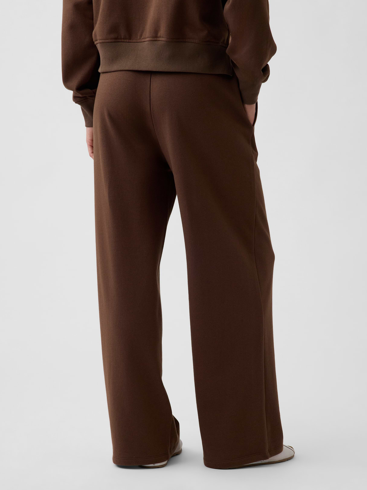Mid Rise VintageSoft Terry Loose Sweatpants - Brown