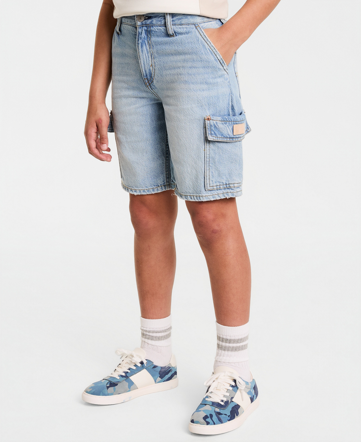 Levi's Big Boys Denim Cargo Shorts - From Scratch