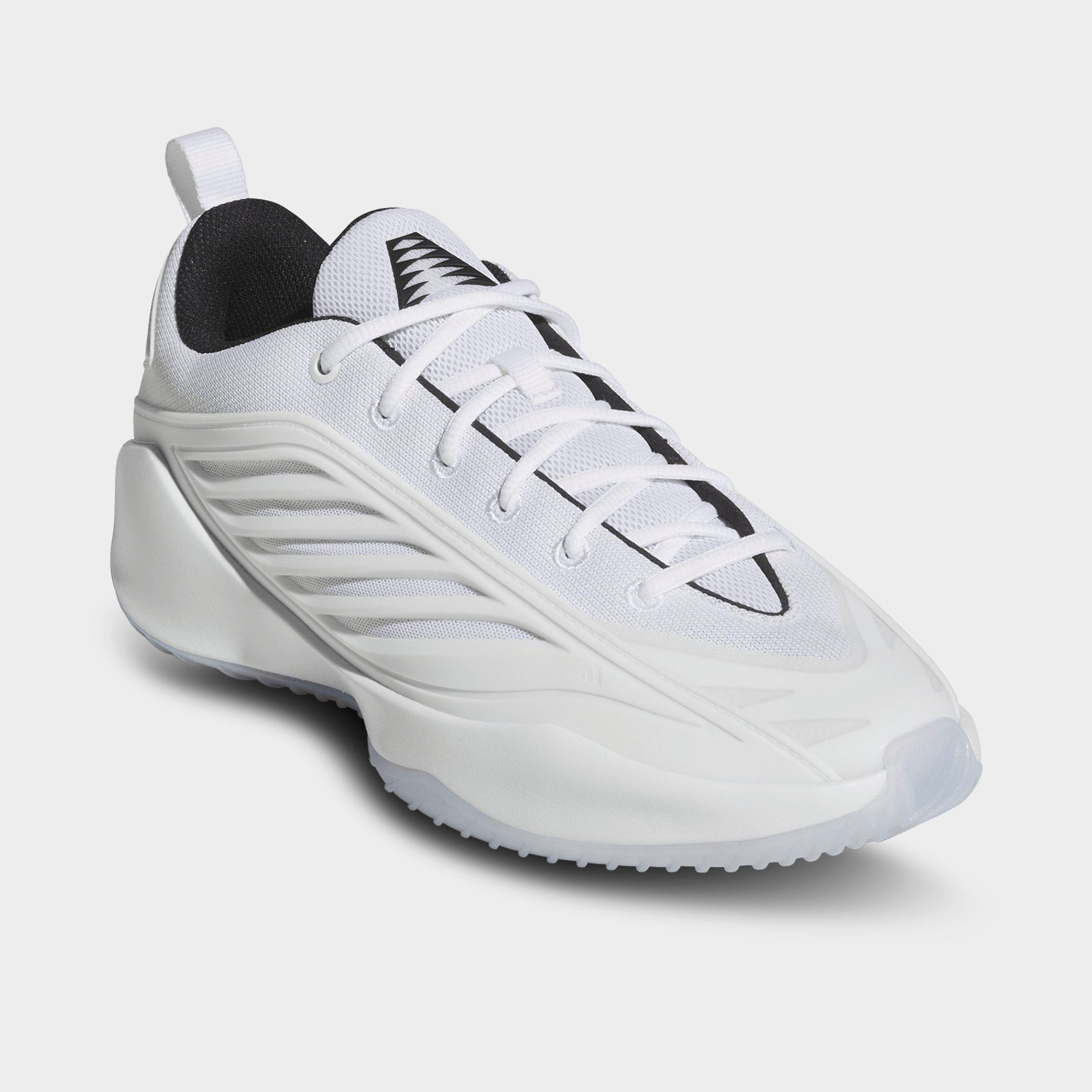 Men's adidas Believe That 1 Basketball Shoes - Cloud White/Core Black/Cloud White - Both shoes facing left