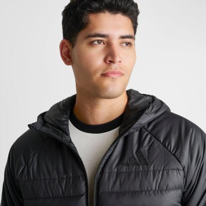 Men's adidas TERREX Multi CLIMAWARM Insulated Hooded Jacket - Black/Black