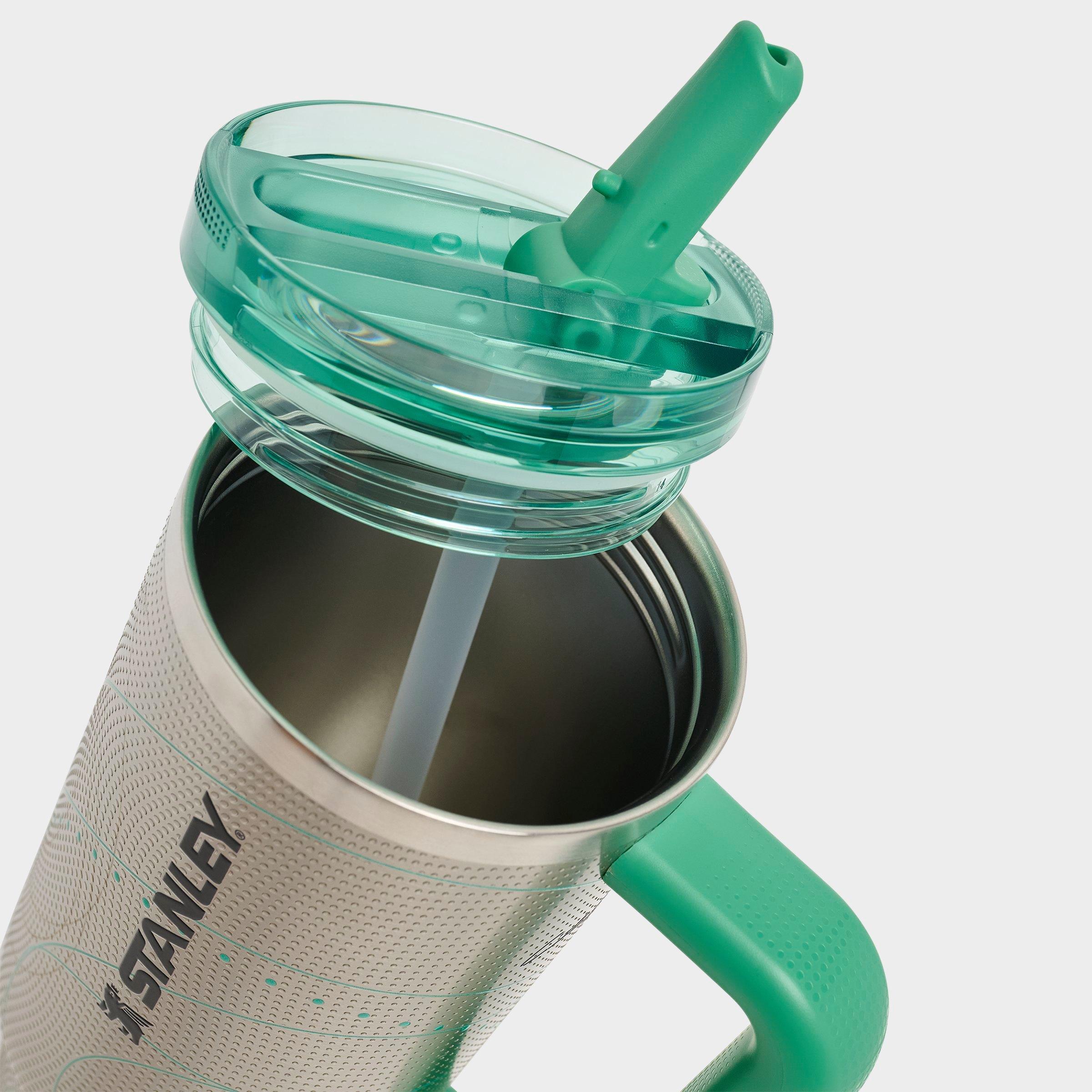 Stanley x Caitlin Clark Quencher ProTour Flip Straw Tumbler (30 oz) - Silver/Green
