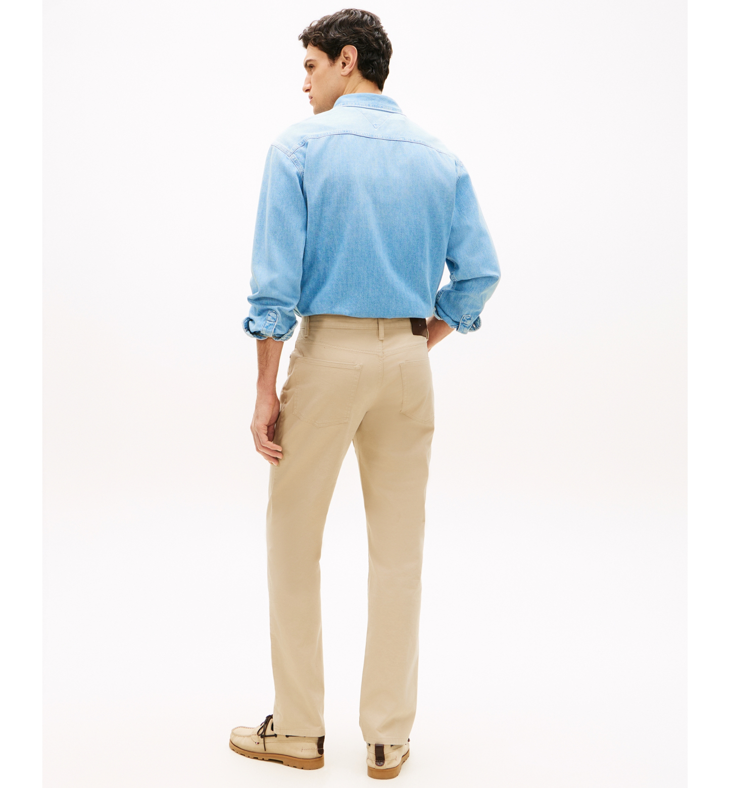 Tommy Hilfiger Men's Denton Straight-Fit Five-Pocket Stretch Twill Pants - Sandalwood