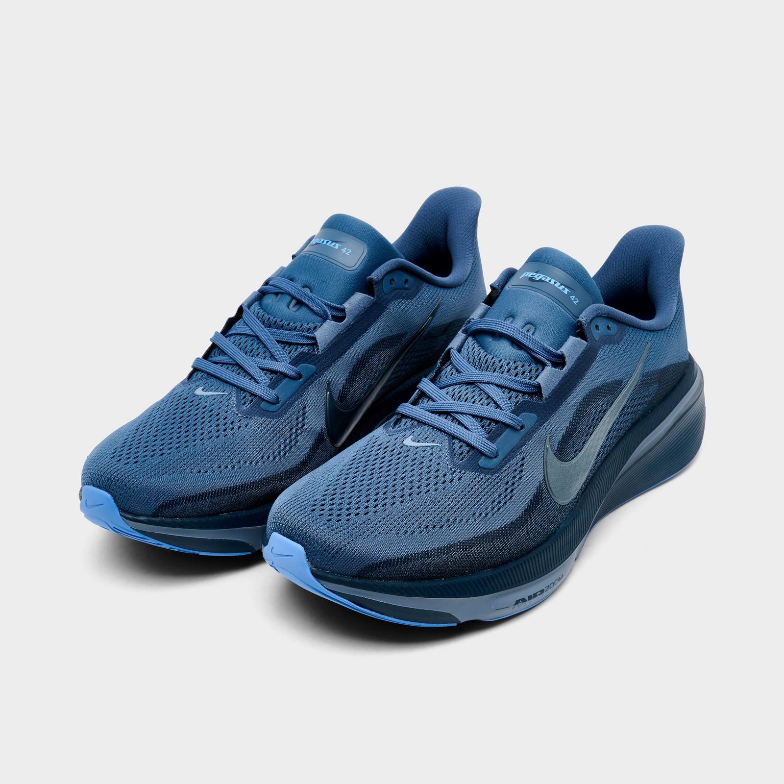 Men's Nike Pegasus 42 Running Shoes - Diffused Blue/Cool Grey/Obsidian/Royal Pulse