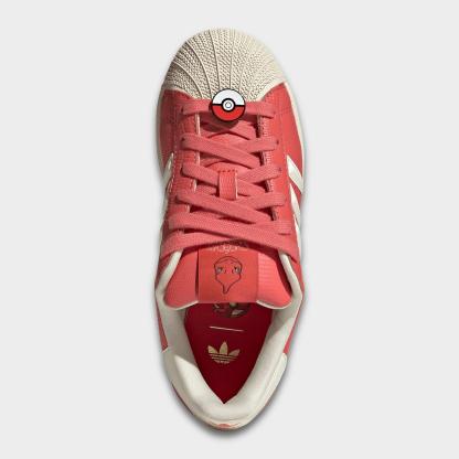 Big Kids' adidas Originals Superstar II Casual Shoes - Preloved Scarlet/Preloved Scarlet/Cream White - Top view