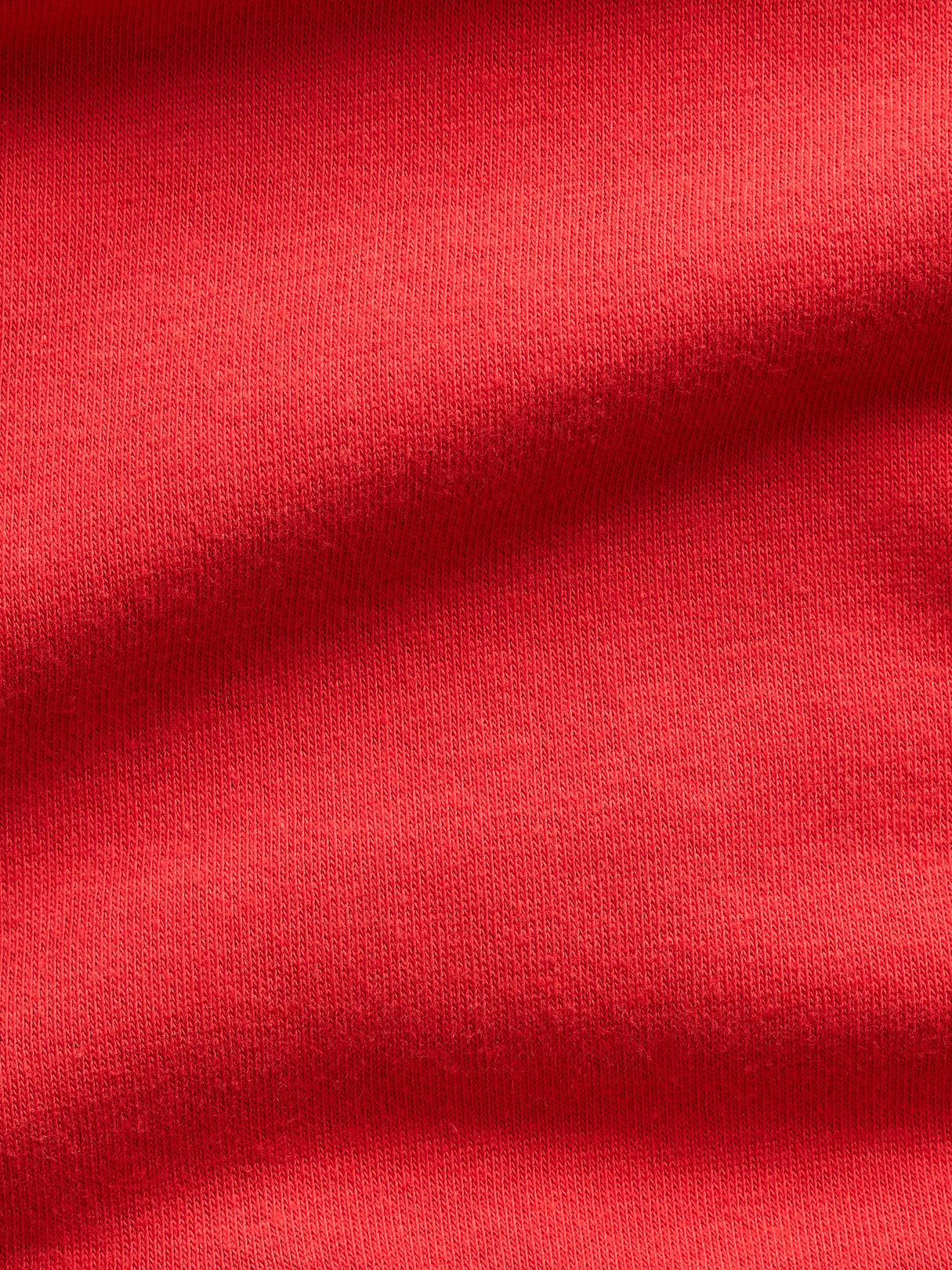 VintageSoft Terry Oversized Wedge Zip Hoodie - Red