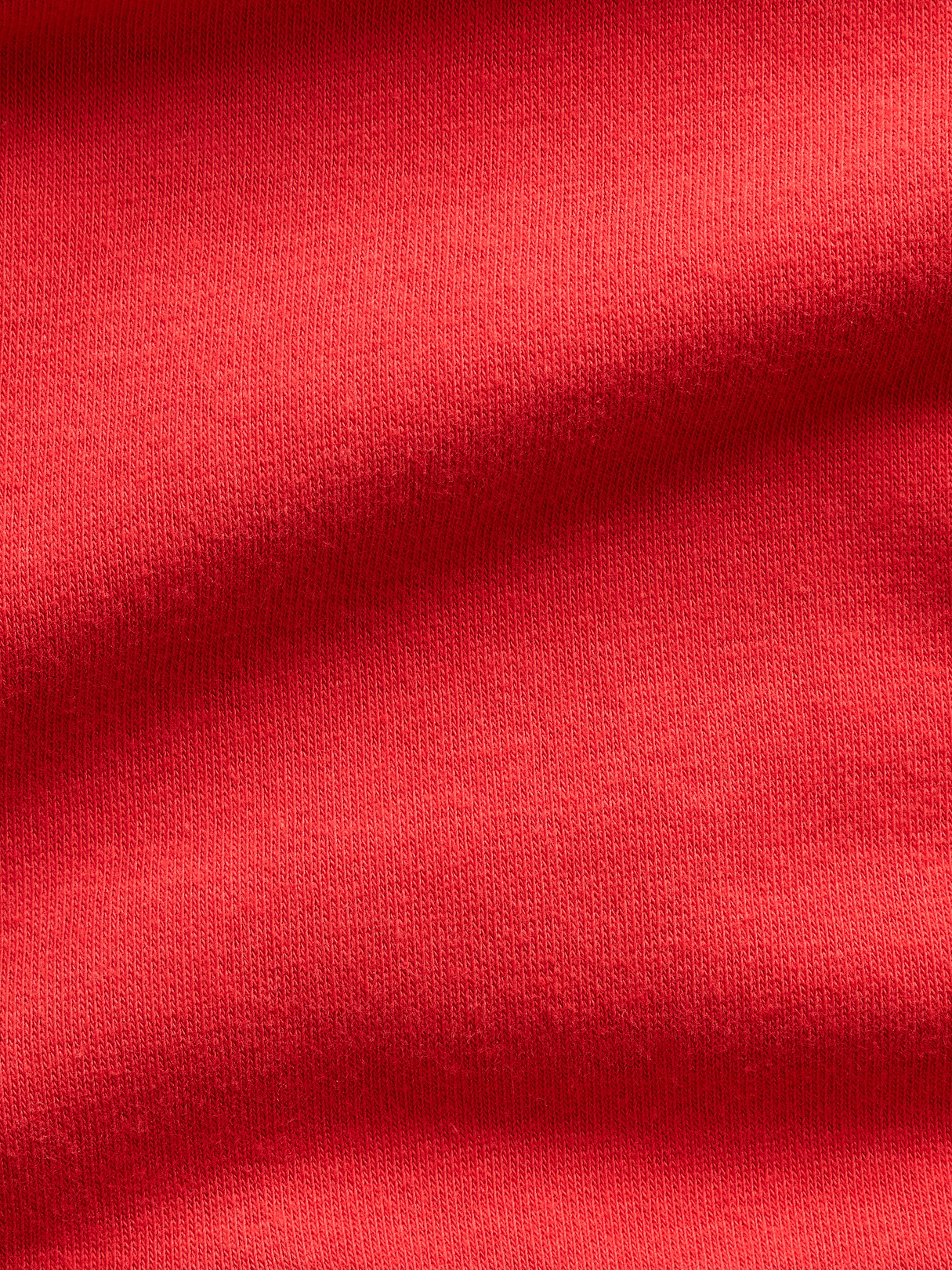 VintageSoft Terry Oversized Wedge Zip Hoodie - Red