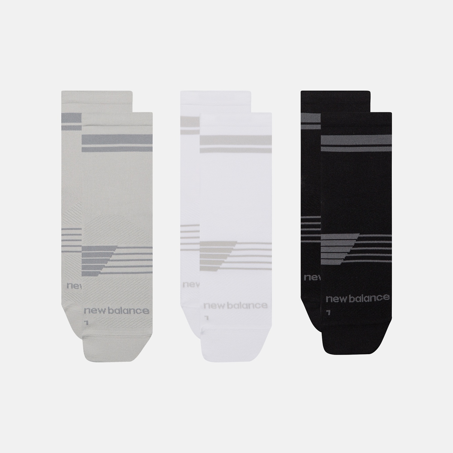 New Balance Pro Running QTR Socks 3 Pack, LAS35104AS1