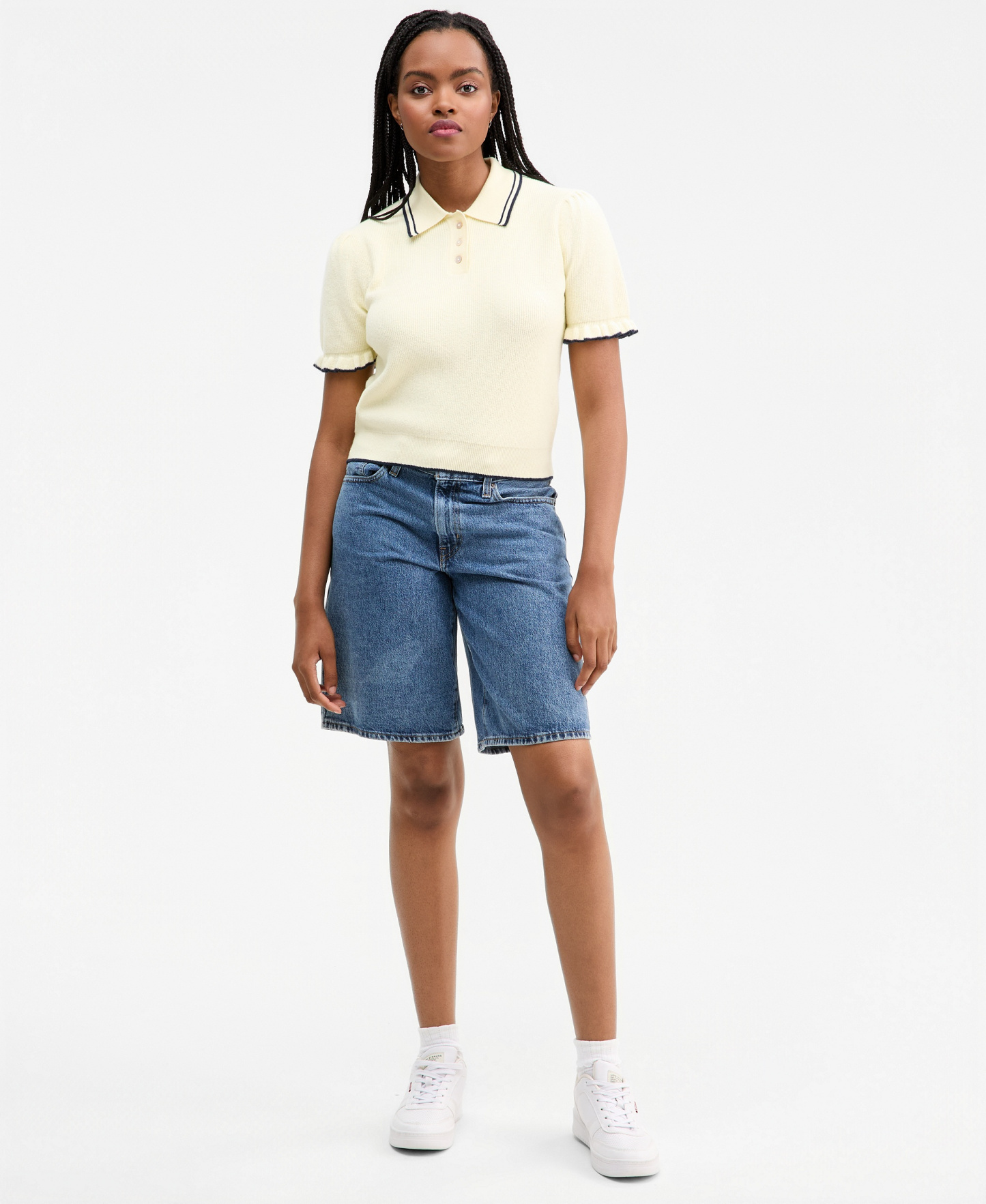 Levi's Women's Mid-Rise Baggy Jort - Twisted Stone