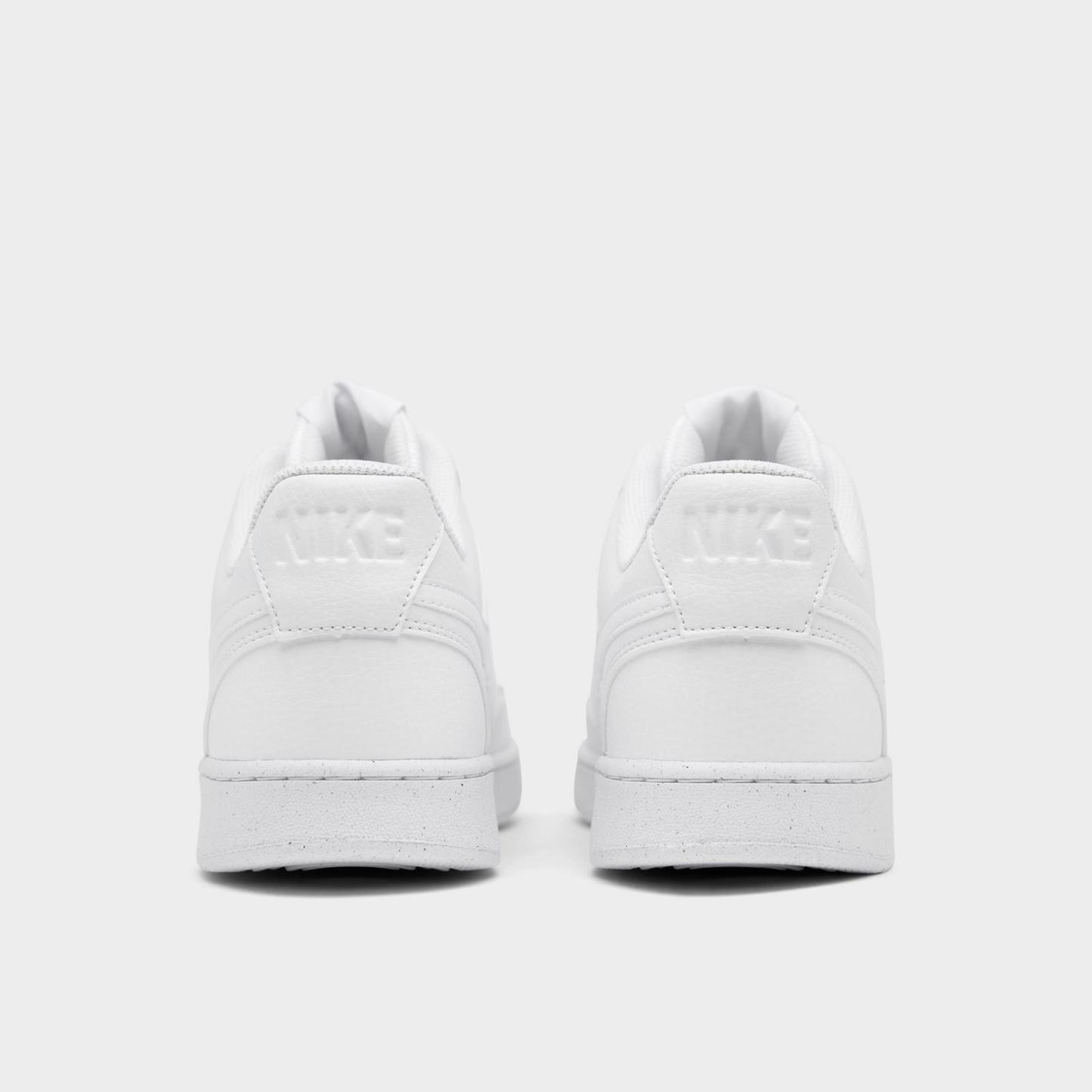 Men's Nike Court Vision Low Next Nature Casual Shoes - White/White/White