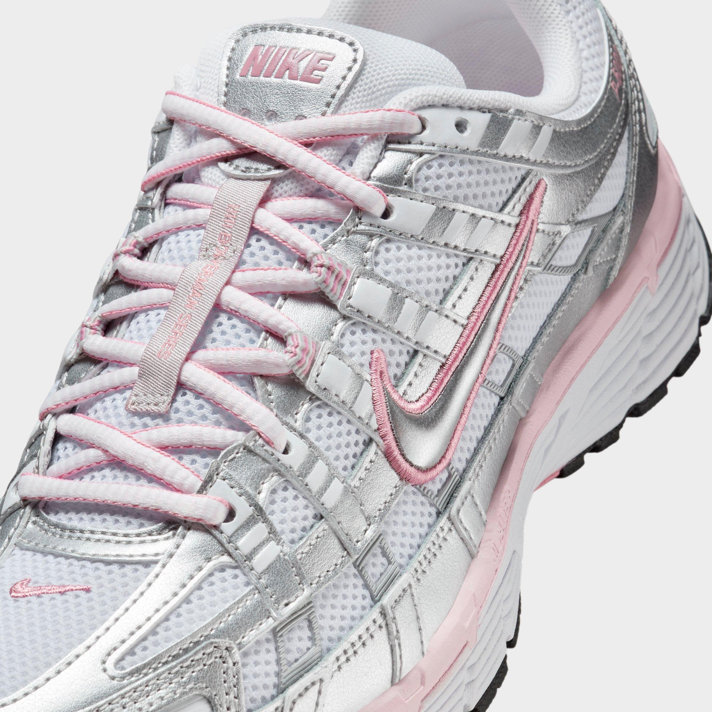 Women's Nithtke P-6000 Casual Shoes - Part 1 - White/Metallic Silver/Elemental Pink/Black - Detail shot