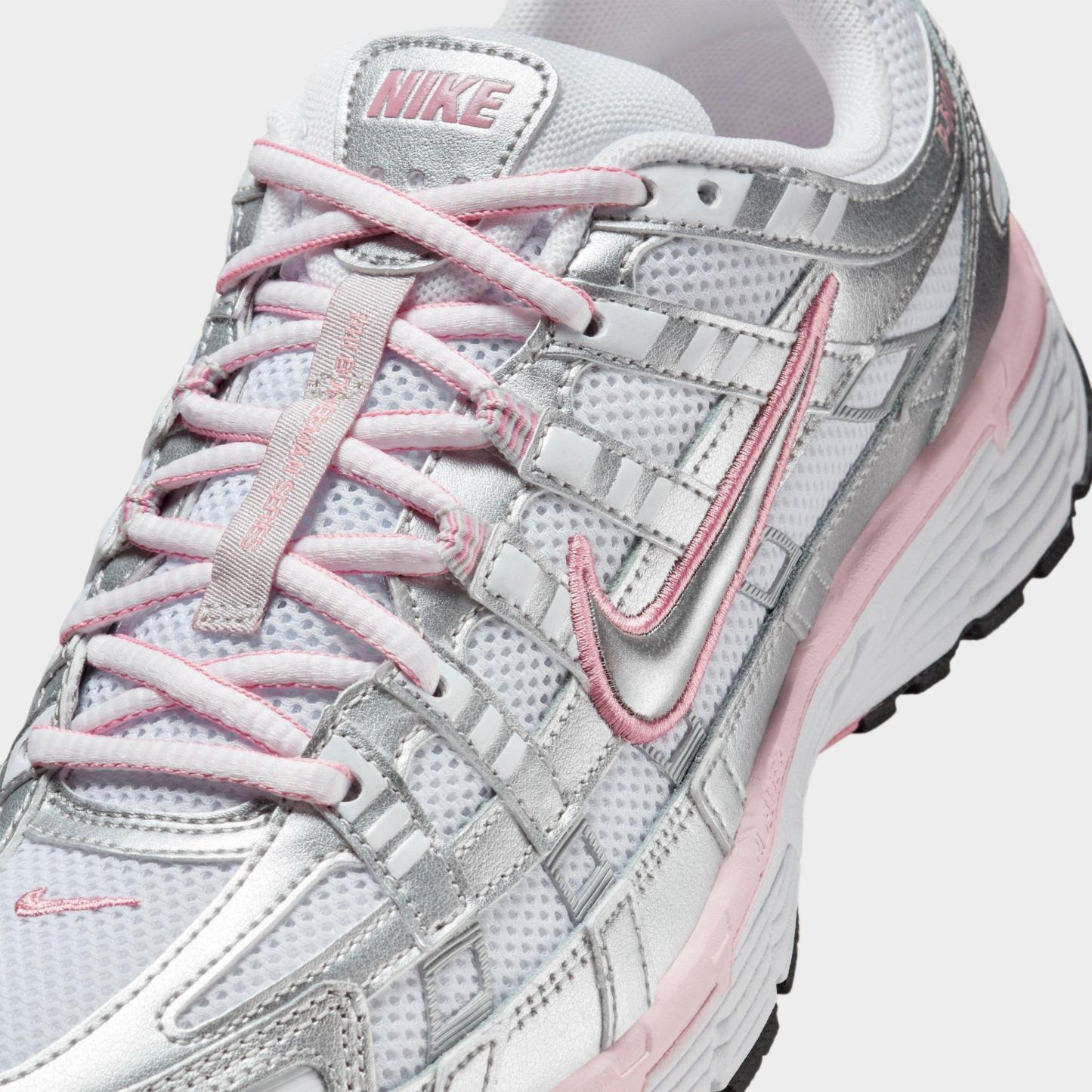 Women's Nithtke P-6000 Casual Shoes - Part 1 - White/Metallic Silver/Elemental Pink/Black - Detail shot