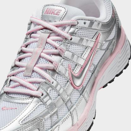 Women's Nithtke P-6000 Casual Shoes - Part 1 - White/Metallic Silver/Elemental Pink/Black - Detail shot