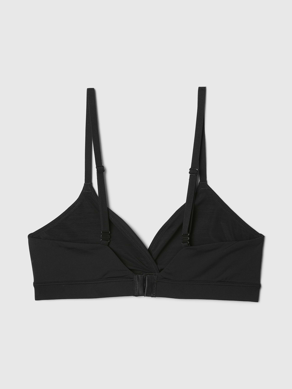 SecondSkin Crossover Bralette - True black