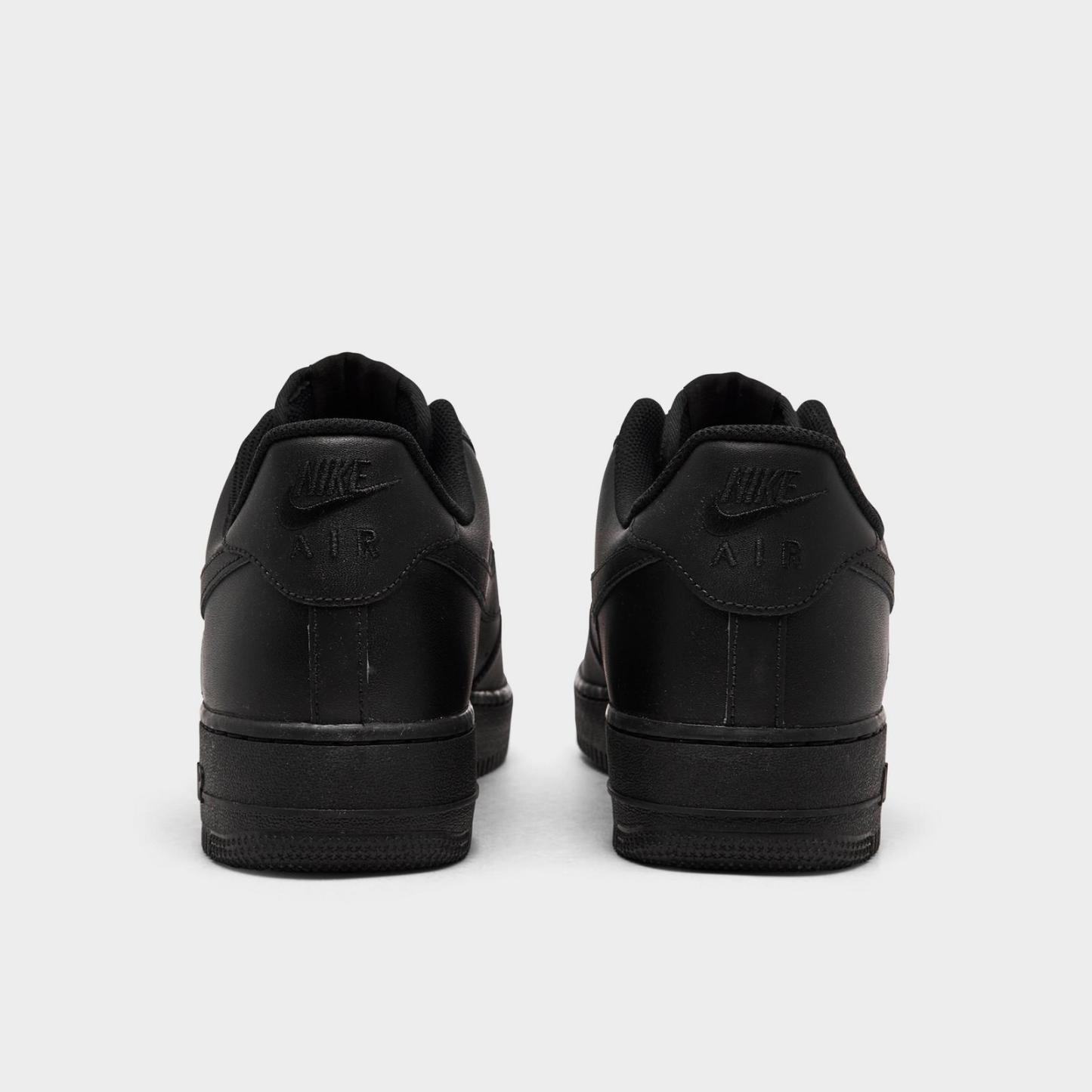 Men's Nike Air Force 1 '07 Low Casual Shoes - Black/Black