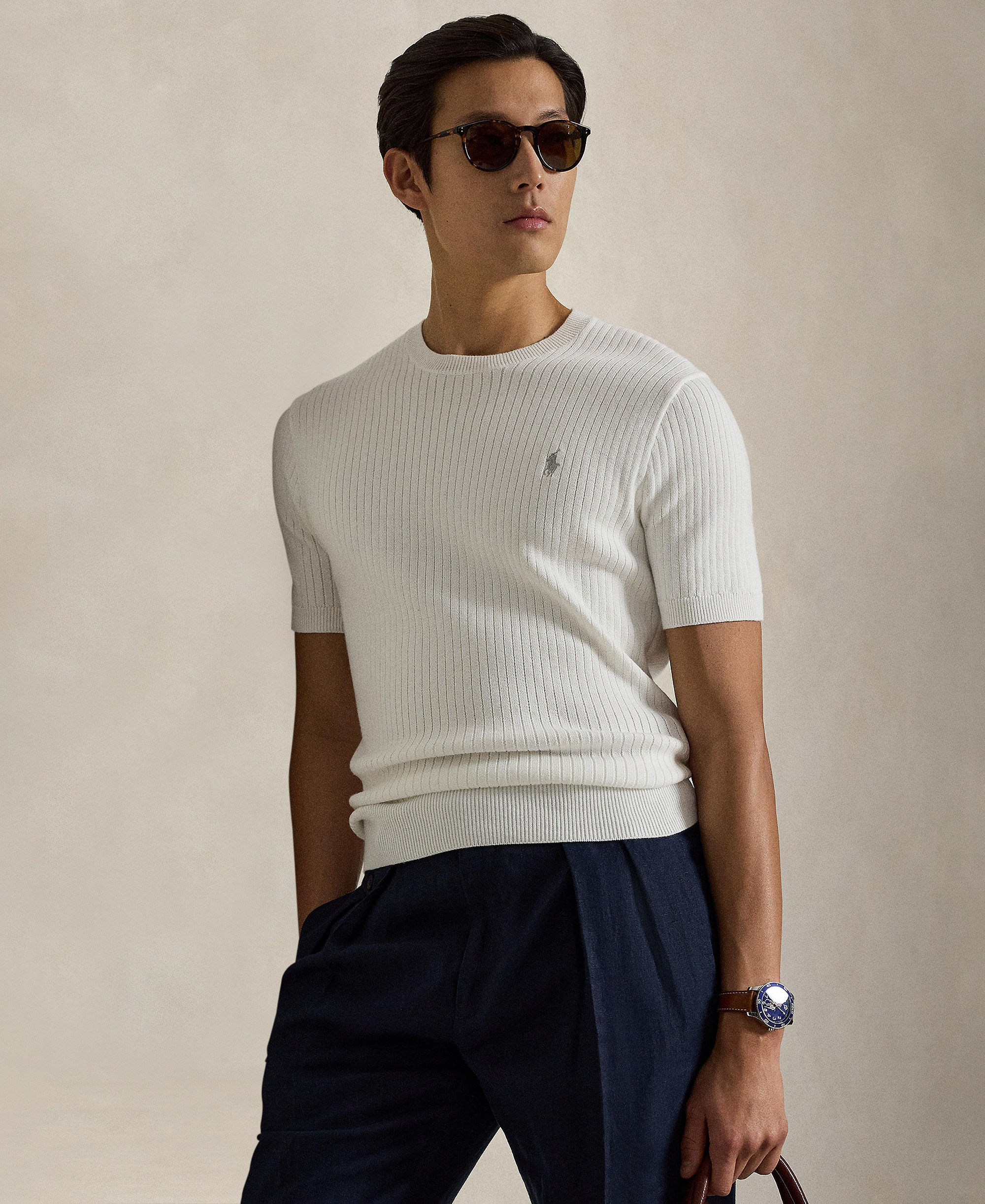 Polo Ralph Lauren Men's Crewneck Sweater - Deckwash White