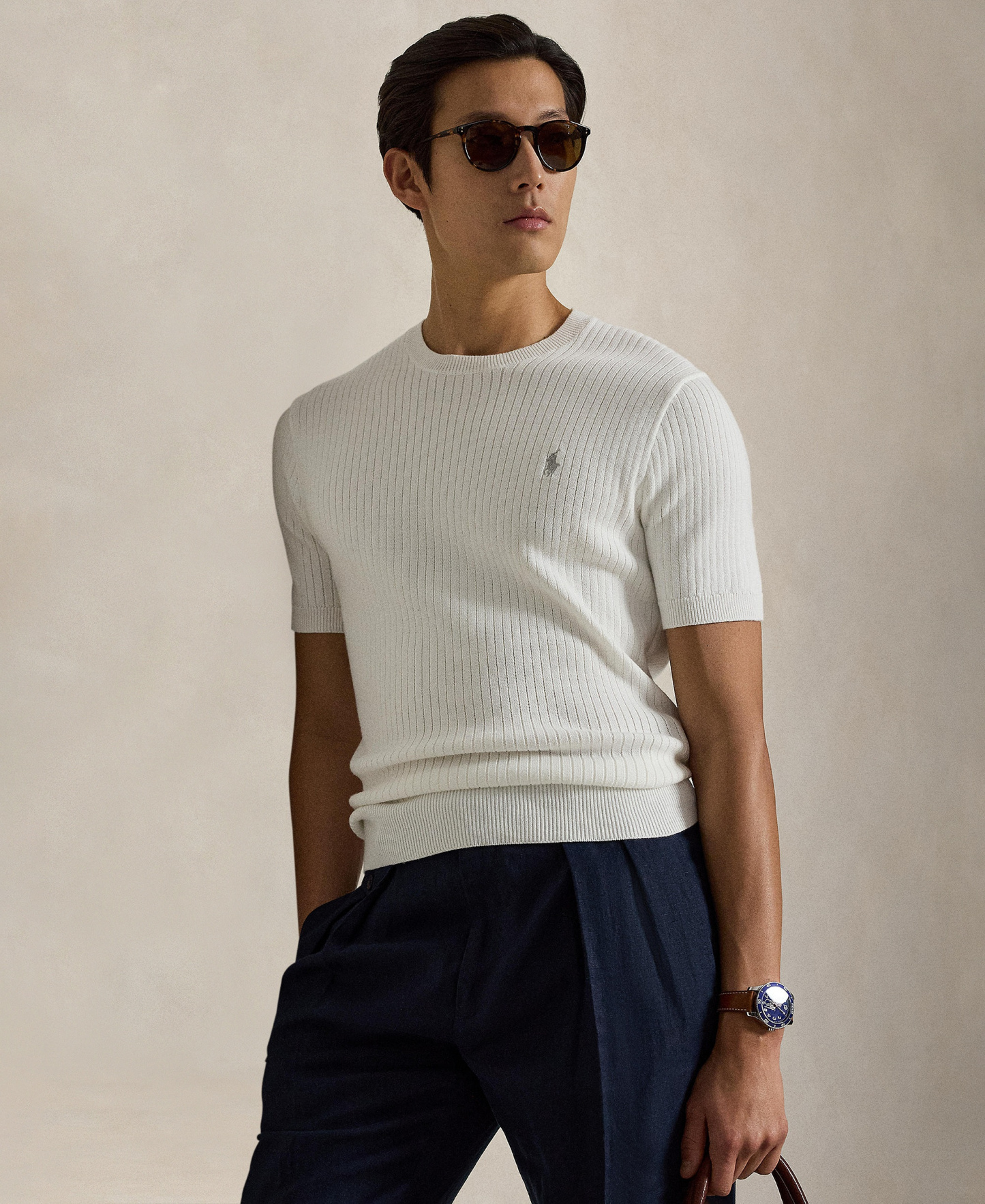 Polo Ralph Lauren Men's Crewneck Sweater - Deckwash White